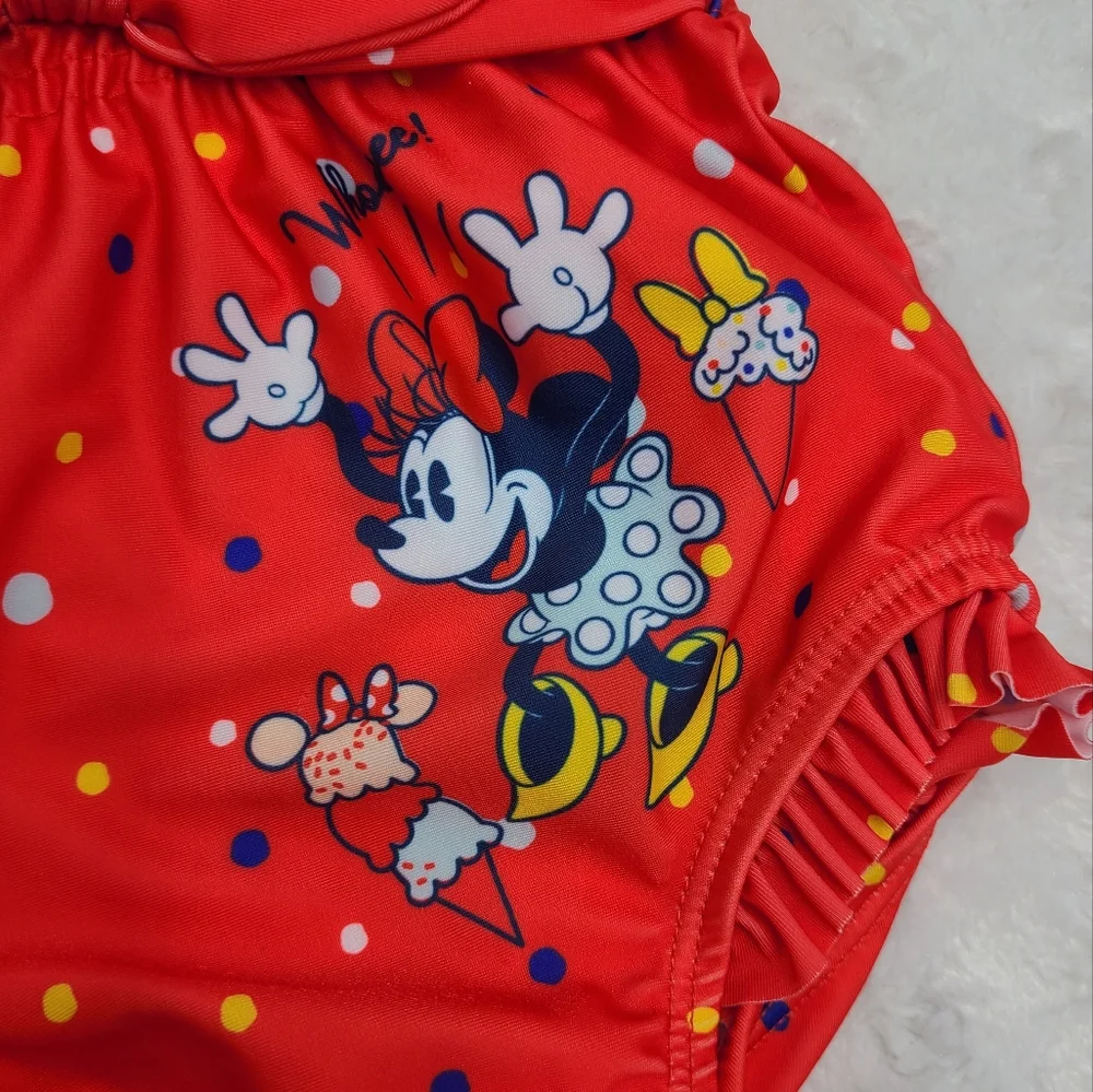 NEW Minnie Mouse baby girl swimsuit size 3-6 months
